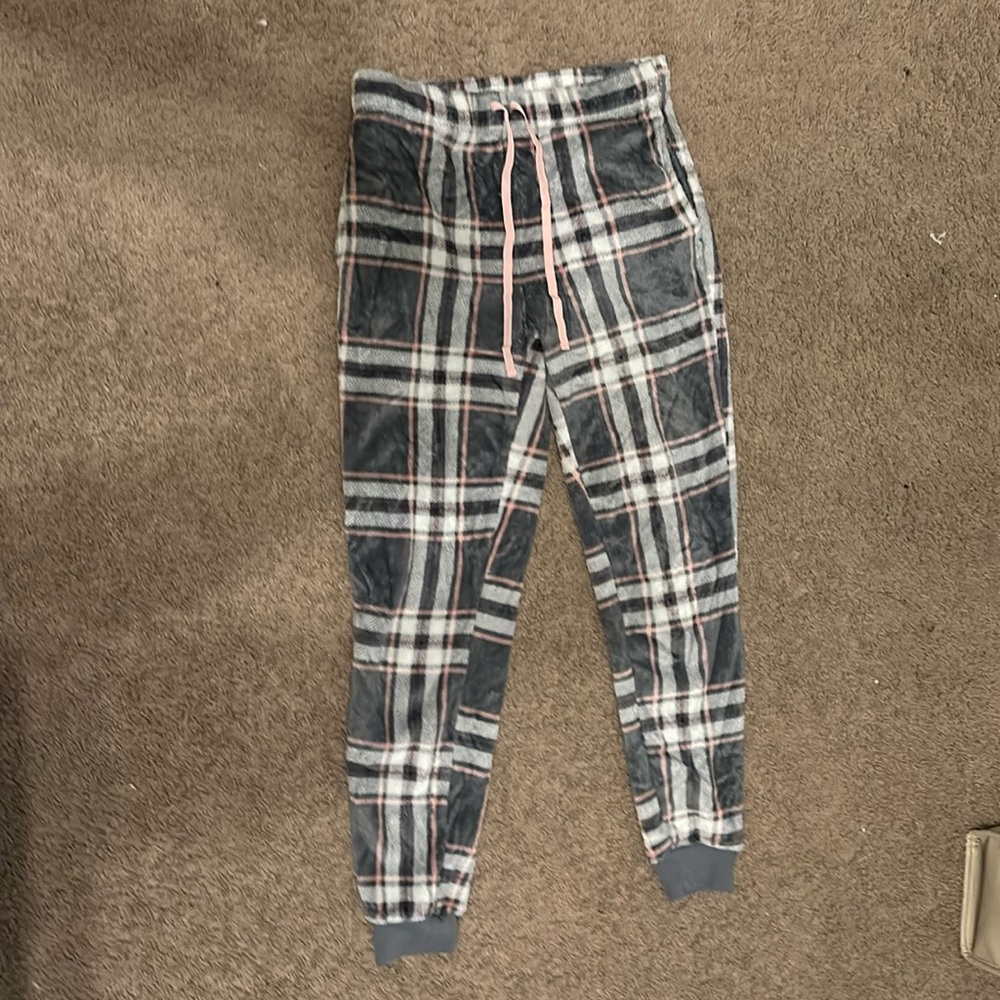Pajama pants pink and grey